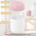 thumbnail image 5 of Mini humidificador portátil, pequeño humidificador de niebla fría con luz nocturna, humidificador de escritorio personal USB para dormitorio de bebé (rosa), 5 of 5
