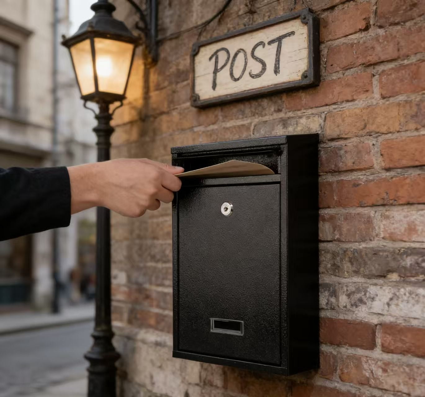 Mailbox Medium Metal Locking Wall-Mounted Mailboxes, Rust Resistant