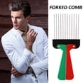 thumbnail image 4 of Yucurem Foldable Metal Wide Teeth Salon Comb Afro Detangle Comb Hair Styling Tools, 4 of 10
