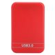thumbnail image 4 of Caja de disco duro de 2,5 pulgadas Caja SSD ultrafina portátil con interfaz USB 3.0 para unidad portátil (rojo), 4 of 8