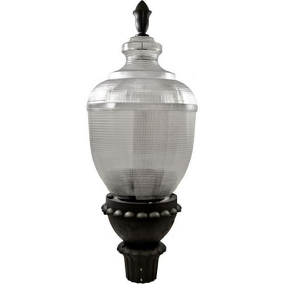 Dabmar Lighting GM680-B 38.13 x 14.63 x 14.63 in. 120V Clear Acorn Post Top Fixture Incandenscent Mogul Base Light, Black