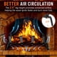 thumbnail image 3 of Rejilla para Chimenea Aifanss con Retenedor de Brasas de Hierro Fundido de 43 cm, 3 of 8