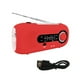 thumbnail image 3 of Radiot de manivela de emergencia, AM/FM/radio meteorológica portátil, cargador de teléfono con banco de energía, radio para acampar en interiores y exteriores, rojo, 3 of 5