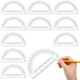 thumbnail image 1 of ziyahi Drawing stationery protractor plastic 15CM transparent angle ruler, 1 of 9