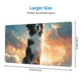 thumbnail image 2 of Bingfone Cloud Border Collie Large Gaming Mouse Pad,Extended Desk Mousepad with Stitched Edges,Non-Slip Base,Water Resist Keyboard Pad for Gamer, Office & Home, 29.5 x 16 in, 2 of 6