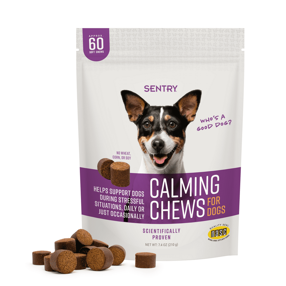 SENTRY Calming Behavior Chews for Dogs, 60 Count