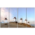thumbnail image 2 of Traditional Greek Windmills Panorama - Landscape Canvas Art Print, 2 of 3