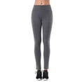 thumbnail image 2 of DailyWear Womens Stretchy Cotton Blend Yoga Pants Leggings Various Styles Plain Grey, Small, 2 of 2