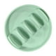thumbnail image 4 of Soporte de silicona para tacos Wave, utensilio de cocina antideslizante para tacos duros, bandeja para servir Verde, 4 of 9