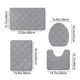 thumbnail image 3 of Fiudx Juego de Alfombras de Baño de Espuma, Suave Terciopelo Polar con Reverso Antideslizante, Muy Absorbentes, Lavables a Máquina, Juego de 4 Alfombras de Baño, Diseño Moderno, Multiusos, 40 X 60 Cm, 3 of 6