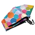 thumbnail image 6 of FORMRS Travel Umbrella Folding Auto Open Close Windproof Rain UV Protection, Blue Colorful Circles, 6 of 8