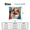 thumbnail image 5 of Corgi Stylish Velvet Throw Pillow Covers Inserts Set of 2 for Bed & Chair - Unique Patterns, 16x16, 18x18, & 20x20 Inches for Any Occasion!, 5 of 6