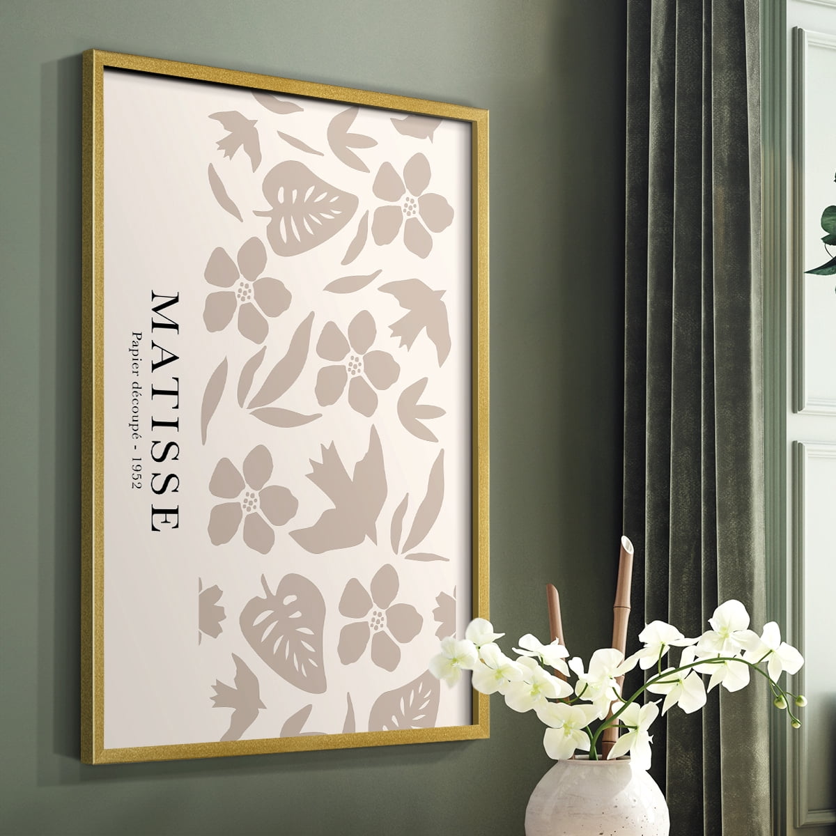 Matisse CCLVII in Solid Wood 16 x 20 Framed Print
