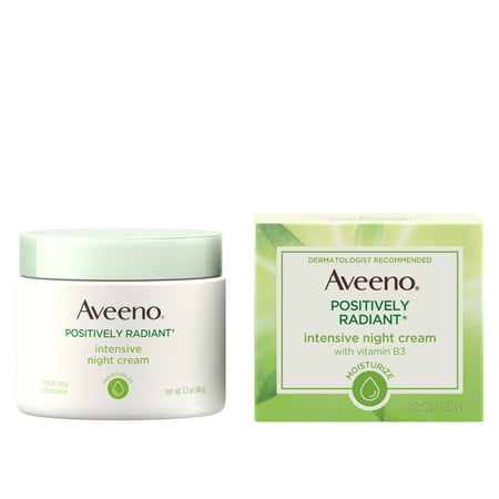 Aveeno Positively Radiant Intensive Moisturizing Night Cream, 1.7