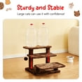 thumbnail image 4 of MWPO 15''H Multi-Step Pet Stairs for High Beds & Sofas, 3-Step Cat Stairs with 2 Toy Balls, Brown, 4 of 8
