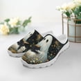 thumbnail image 3 of POLERO Ghost Shoes for Women Lady Halloween Party Slip On Mules Lightweight Breathable Walking Shoes Open Back Slippers Casual Garden Clogs, 3 of 7