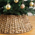 24 Inches Tree Collar Woven Seaweed Tree Basket Skirt Rustic Farmhouse