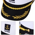 thumbnail image 3 of Gorra de marinero ajustable Captain's Hat LUOEM, blanca, 3 of 8