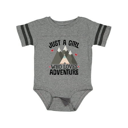 

Inktastic Just a Girl Who Loves Adventure Gift Baby Girl Bodysuit