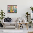 thumbnail image 2 of Stupell Industries Modern Plants Abstract Shapes Botanical & Floral Painting Gray Floater Framed Art Print Wall Art, 2 of 6