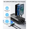 thumbnail image 3 of Cargador solar Power Bank Kepswin 49800 mAh con 4 cables y panel, 3 of 8