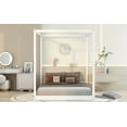 thumbnail image 4 of Canopy Platform Bed with Support Legs,White, 4 of 9