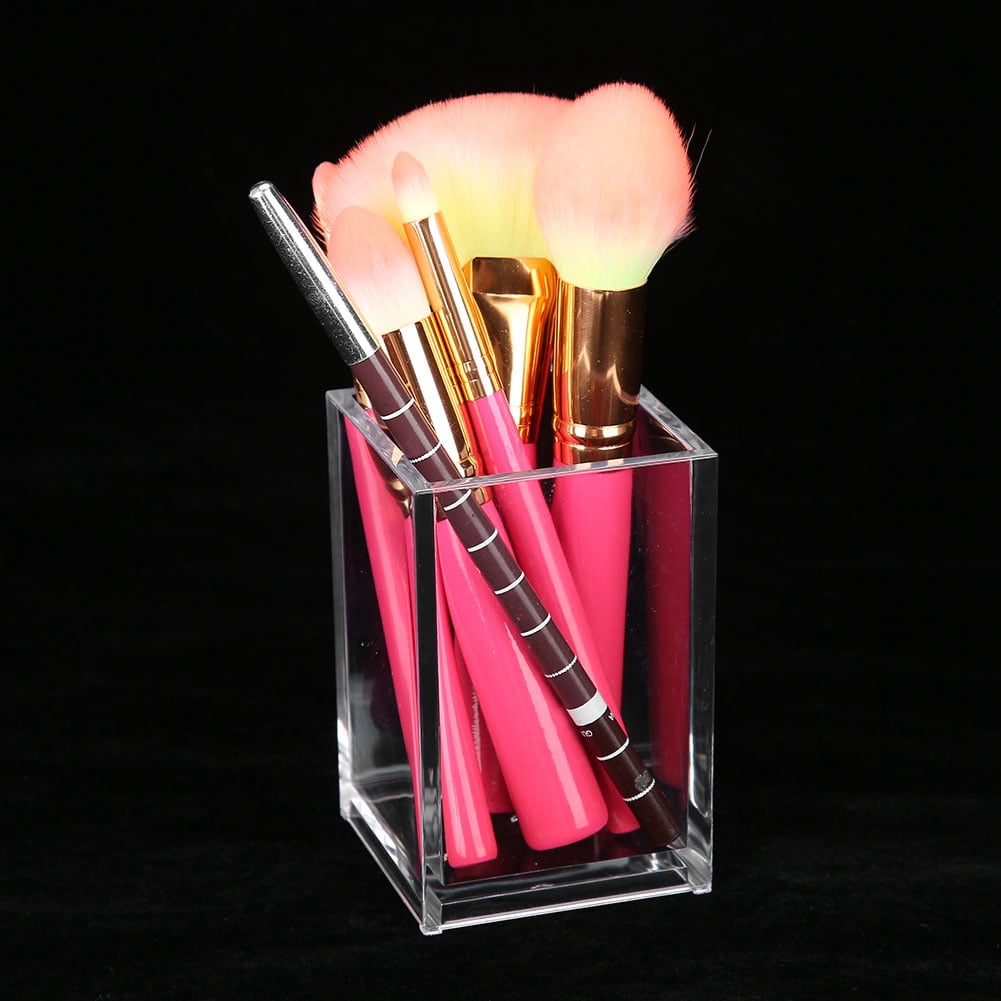 Mgaxyff Transparent Acrylic Makeup Brush Holder Nail Pen Storage ...