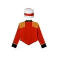 thumbnail image 4 of JanJean Marching Band Costume for Kids Boys Drum Major Uniform Tassel Jacket Coat with Cap Set A Red 10, 4 of 7