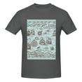 thumbnail image 4 of Bingfone Pirate Adventure Map Men'S Loose Fit Short-Sleeve Pocket T-Shirt, 4 of 7