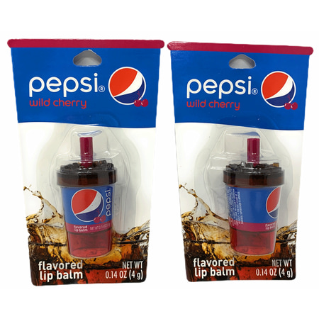 Taste Beauty Wild Cherry Pepsi Flavored Novelty Soda Cup Lip Balm, 2-Pack