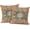 2pcs Style#4, variant on 2Pcs Boho Style Throw Pillow Cover Ethnic Design Pattern Linen Persian Carpet Tribal Pattern Throw Pillow Case Cushion Cover Home Office Decorative Square 18x18 inch