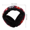 thumbnail image 4 of Shisuyan Cache-Oreilles Tricoté d'Hiver Rouge en Peluche 1 Pce 7.9X6.3X4.3In, 4 of 9