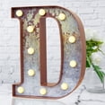 thumbnail image 1 of Letra Decorativa LED Marquee D Elnsivo Estilo Vintage Oxidado, 1 of 7