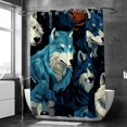 thumbnail image 6 of Wolf Shower Curtain for Bathroom, 6 of 6