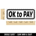 thumbnail image 2 of OK to Pay Double Border Self-Inking Rubber Stamp Ink Stamper for Business Office - Red Ink - Large 2-3/4 Inch, 2 of 7