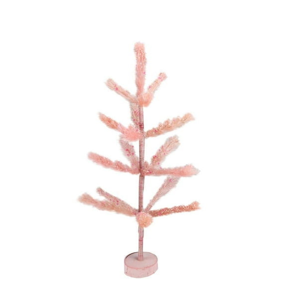 Pastel Peach Sisal Pine Artificial Easter Tree 24-Inch