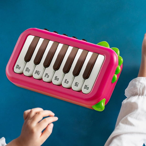 Piano de Juguete para Bebé, Teclados Eléctricos para Niños, Instrumento Musical con Sonido Ligero, Juguete Musical, órgano Electrónico para Niños de 3 rojo