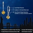 thumbnail image 2 of Gem Stone King 14K White Gold Yellow Citrine Earrings for Women | 0.90 Cttw | Gemstone November Birthstone | Round 5MM, 2 of 6