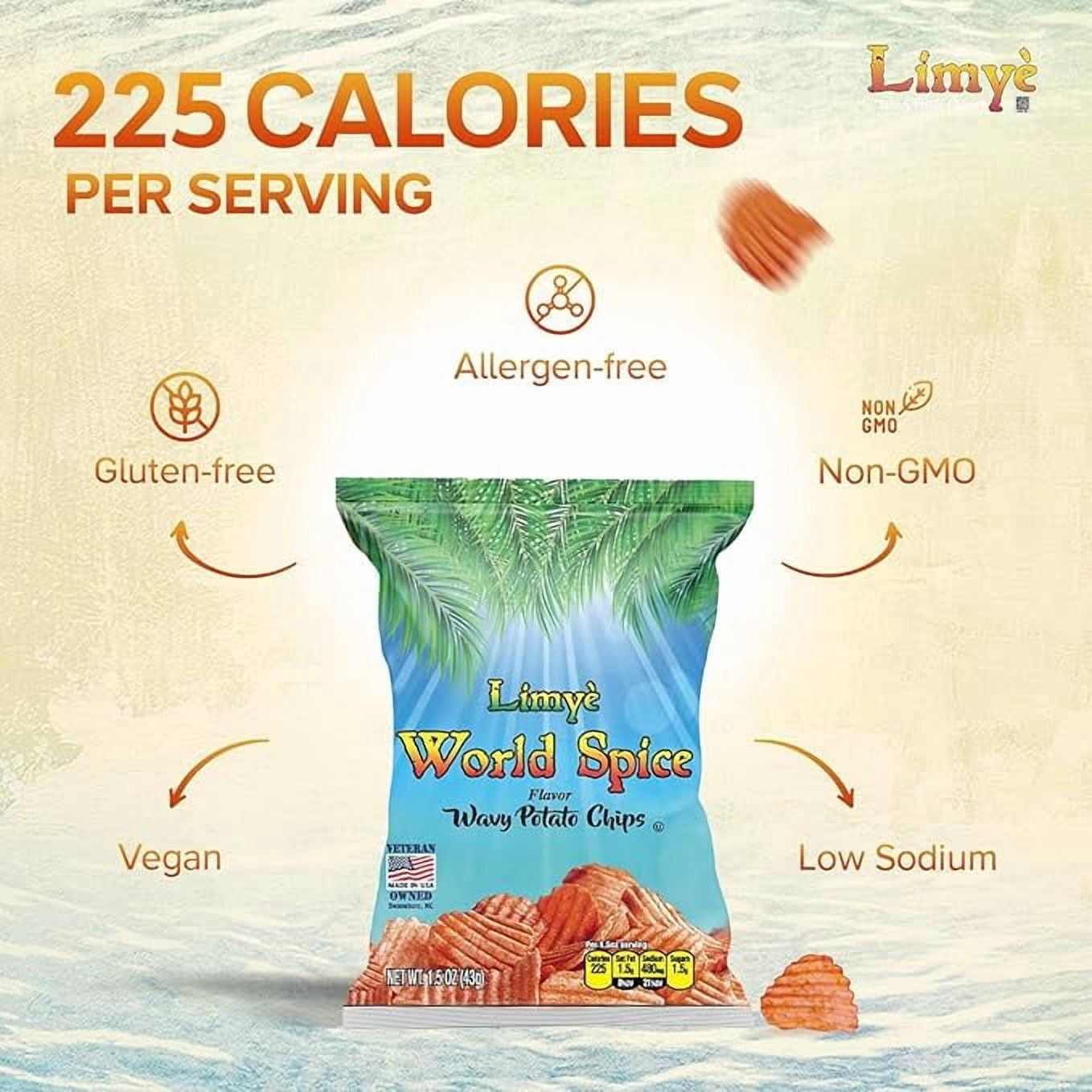 Limyè Potato Chips Variety Pack, Kosher, Allergen-Free, Vegan, Gluten-Free, 24 Pack, 1.5 Oz