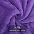 thumbnail image 5 of Sherpa Fleece Throw Blanket, Twin Size Soft Fuzzy Throw Blankets, Purple Warm Blanket, Cozy Fluffy Comfy for Sofa, Couch, Bed, Camping, Travel, 60" x 80", 5 of 8