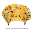 thumbnail image 5 of Operating Hats Nurses Long-time Service Gourd-shaped Pure Color Button Professional Assorted Colors Multifunctional Working Caps Hallowmas Yellow, 5 of 5