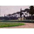 thumbnail image 2 of Aleksander Gierymski 18x13 Black Ornate Wood Framed Double Matted Museum Art Print Titled - Villa Borghese in Rome (1900), 2 of 5