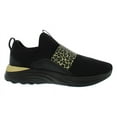 thumbnail image 2 of Puma Softride Sophia Wild Leopard Womens Shoes Size 6, Color: Black/Gold, 2 of 5