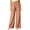 Orange, variant on Ynynloco 100%Cotton Wide Leg Pants for Women Flowy Palazzo Drawstring Elastic Waist Trousers with Pockets Vacation Clothes
