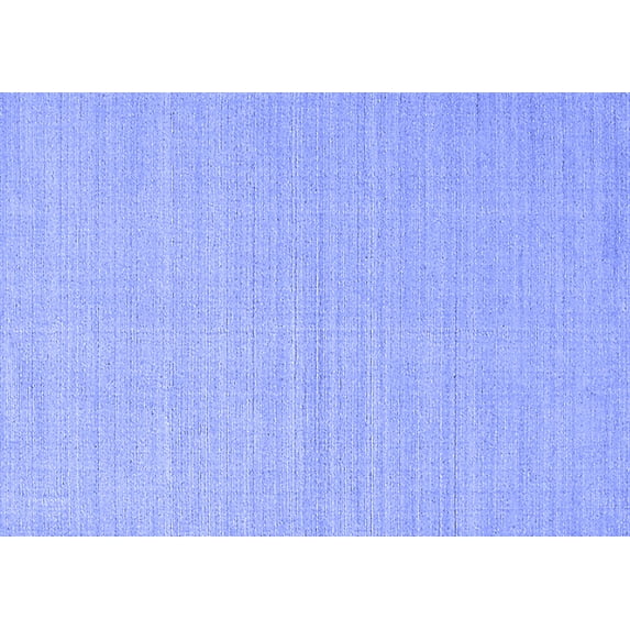 Ahgly Company Indoor Rectangle Solid Blue Modern Area Rugs, 4' x 6'