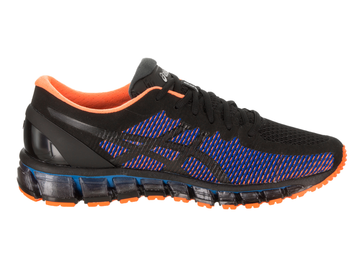 Asics Gel quantum 360 6 gs Gris noir vert fluo orange