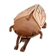 thumbnail image 2 of Mochila de peluche con forma de cigarra, bolsa de peluche de dibujos animados para niños, regalo de año Nuevo Marrón, 2 of 9