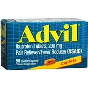 Advil 200 mg Coated Caplets 50 ea (Pack of 6)