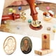 thumbnail image 4 of Ndcxsfigh Cabeza Sello Pintura Fuego en Relieve 3D Cabeza Sello Retro Latón Herramienta Artesanal DIY (D), 4 of 9