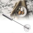 thumbnail image 3 of 35cm Stainless Steel Egg Beater Semi Automatic Egg Beater Household Egg Mixer Kitchen Tools, 3 of 5